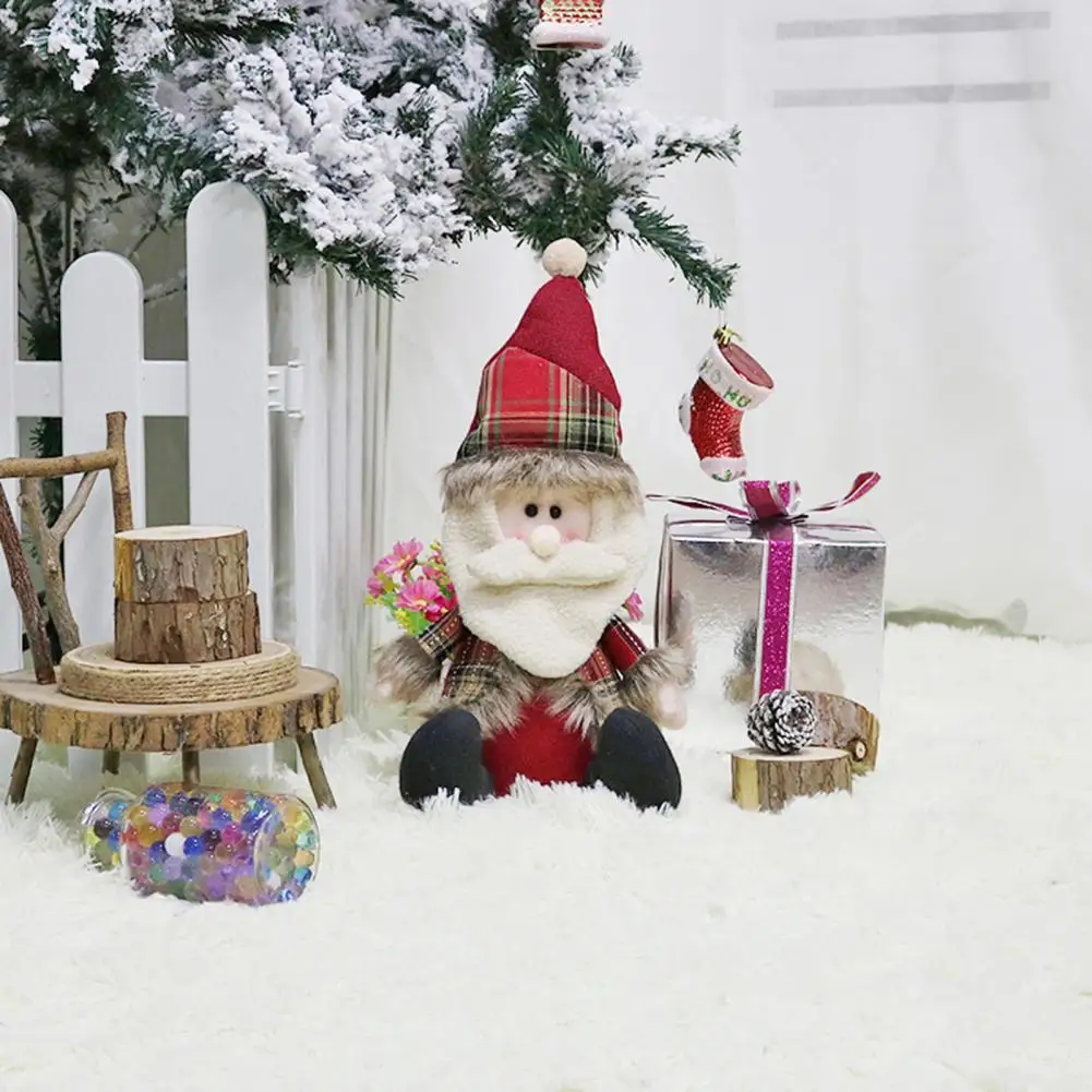 

Износостойкая милая плюшевая кукла Санта-Клаус с гладкой поверхностью, мягкая игрушка, полностью заполненная для сувенира