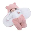 Детская Пижама, спальный мешок, сверхмягкий пушистый флисовый осенний, для новорожденных, для мальчиков и девочек, зимняя утепленная теплая одежда