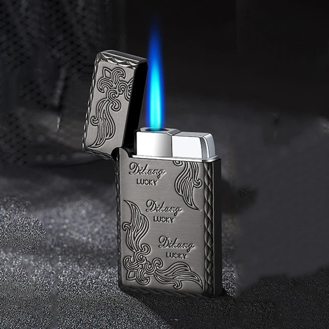 

Cool Creative Dargon Straight Into Butane Gas Lighters Pattern Windproof Inflatable Lighter Gadgets for Men Cigarette Lighter