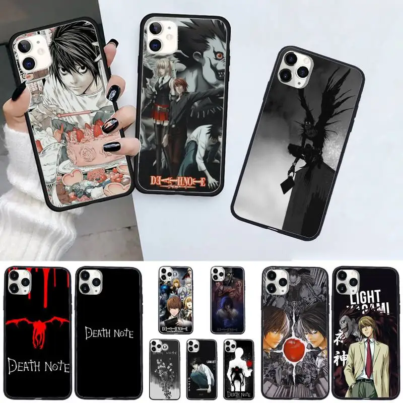 

Death Note Ryuk kira Phone Case for iPhone 11 12 mini pro XS MAX 8 7 6 6S Plus X 5S SE 2020 XR shell