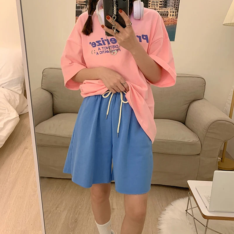 

YTX1527 2021 new spring and summer thin section not hot retro tie-dye casual ladies shorts