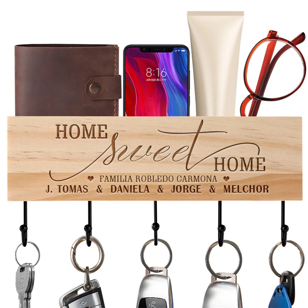 

Брелок для ключей с 5/6 крючками, для хранения мелочей