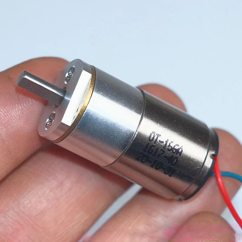 12 В 77 об/мин 16GA Mini 16 мм полая кружка редукторный двигатель с высоким крутящим моментом металлическая коробка передач бесшумный редукторный двигатель большое соотношение снижения, Вал D