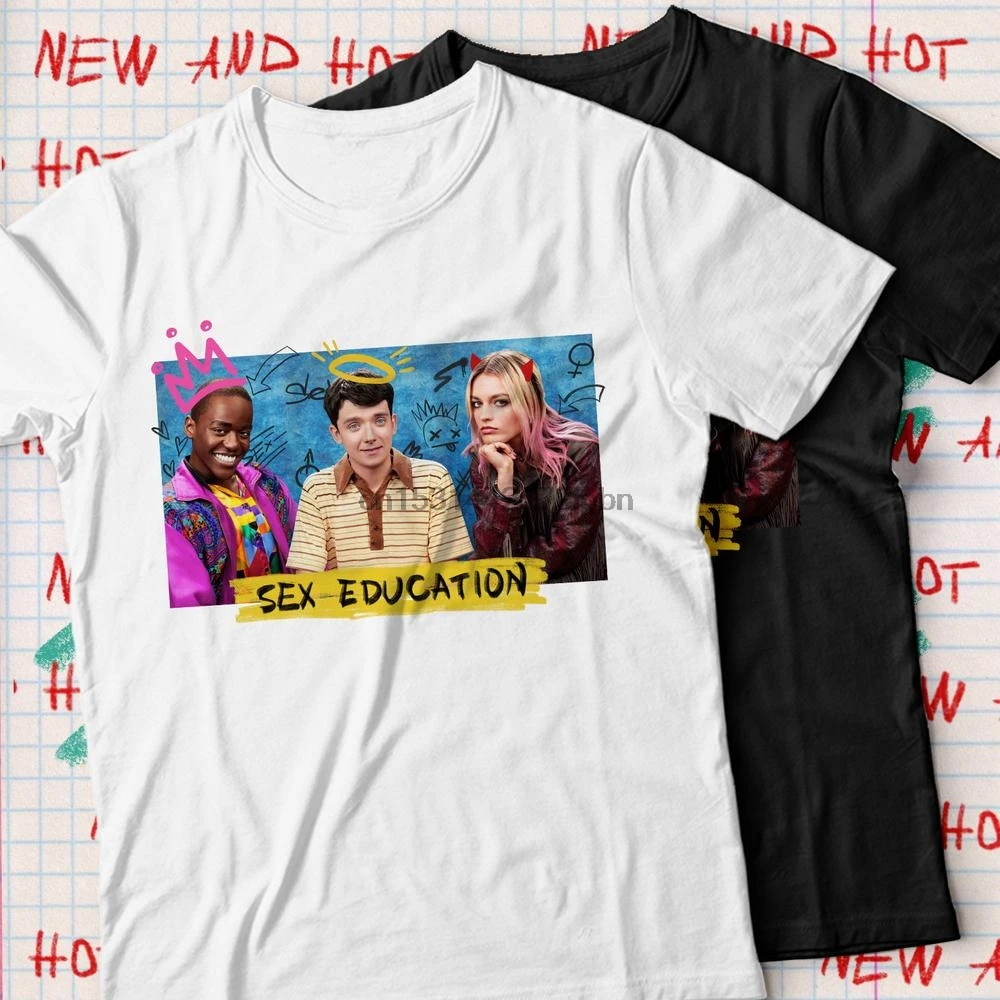 Футболка для секса и обучения хлопковая футболка ТВ-сериала печать фильмов в