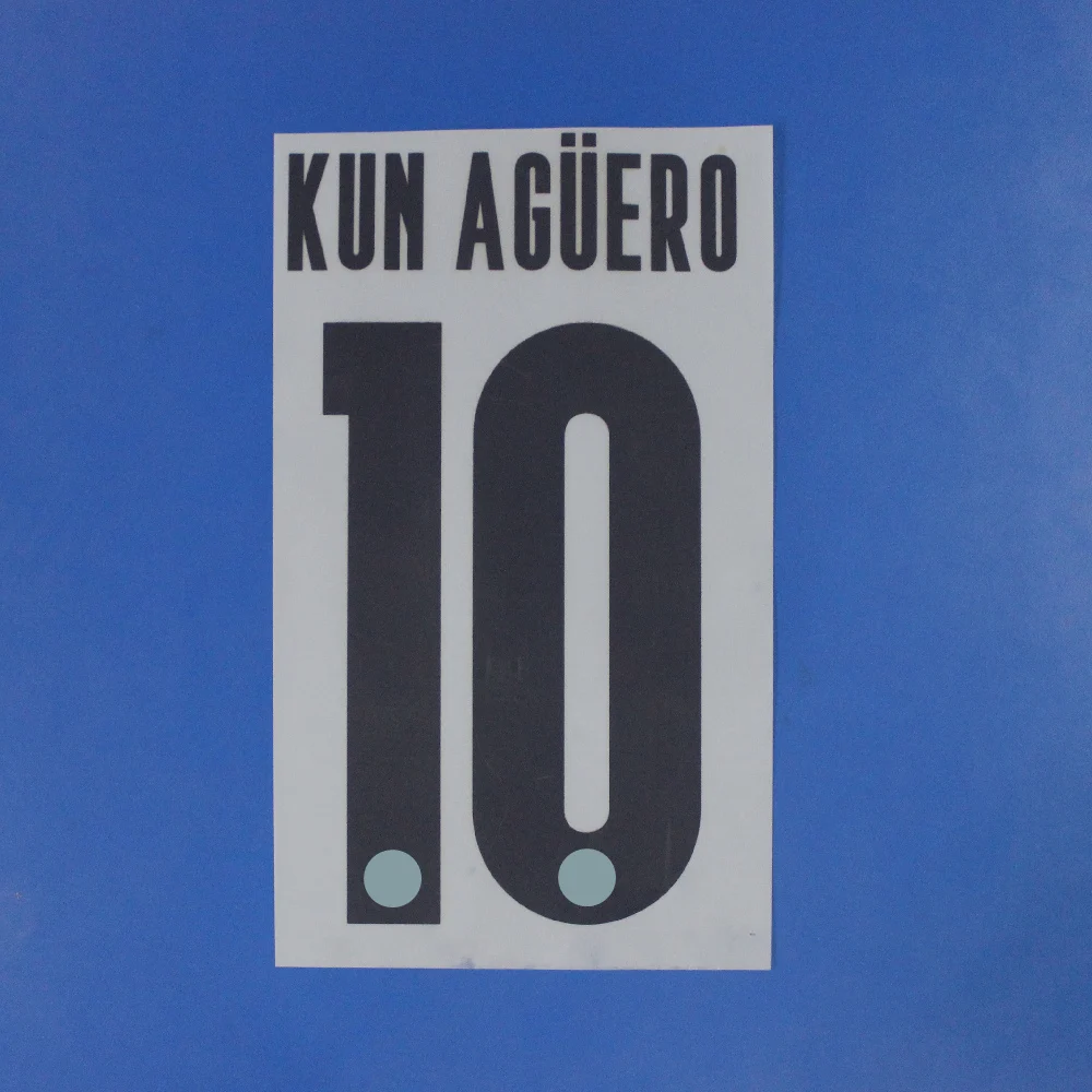 2020 2021 чемпионы 10 KUN AGUERO 17 DE BRUYNE номер для дома горячее тиснение нашивки значки |