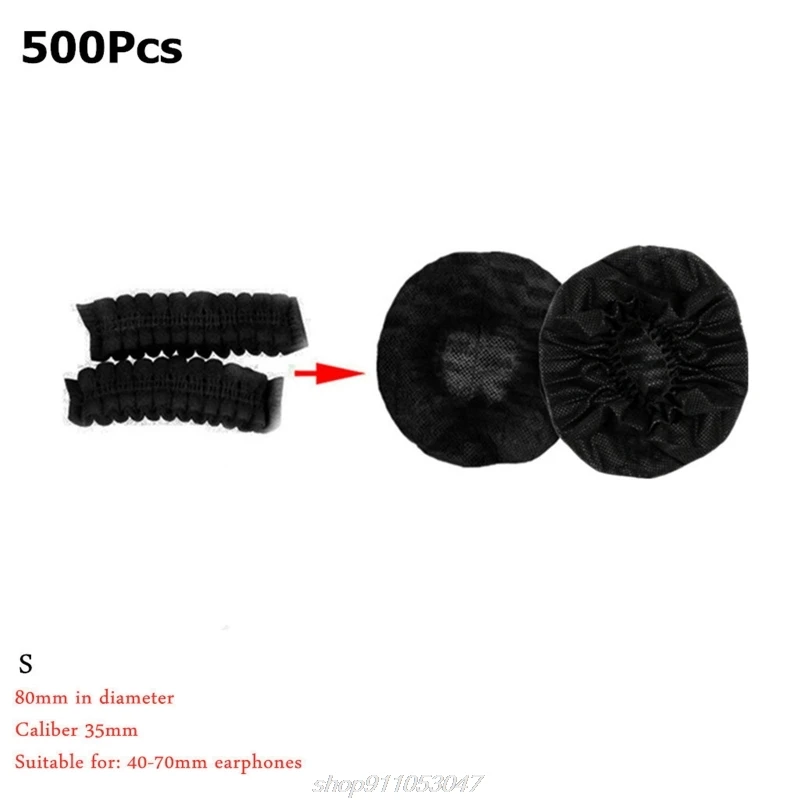 

Apply to 40-70mm Ear Pad Disposable Headphone Cover Non Woven Hygienic Dustproof Sweatproof Stretchable Headsets D10 20 Dropship