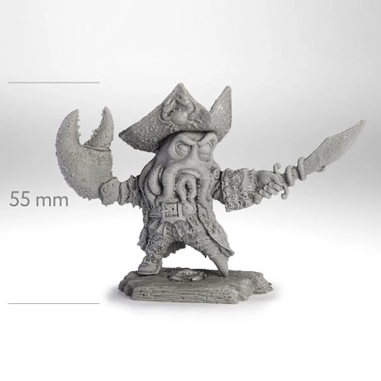 40 мм CAPTAIN DAVY BIG CLAW фигурка модели из смолы GK мифология животных несобранный и