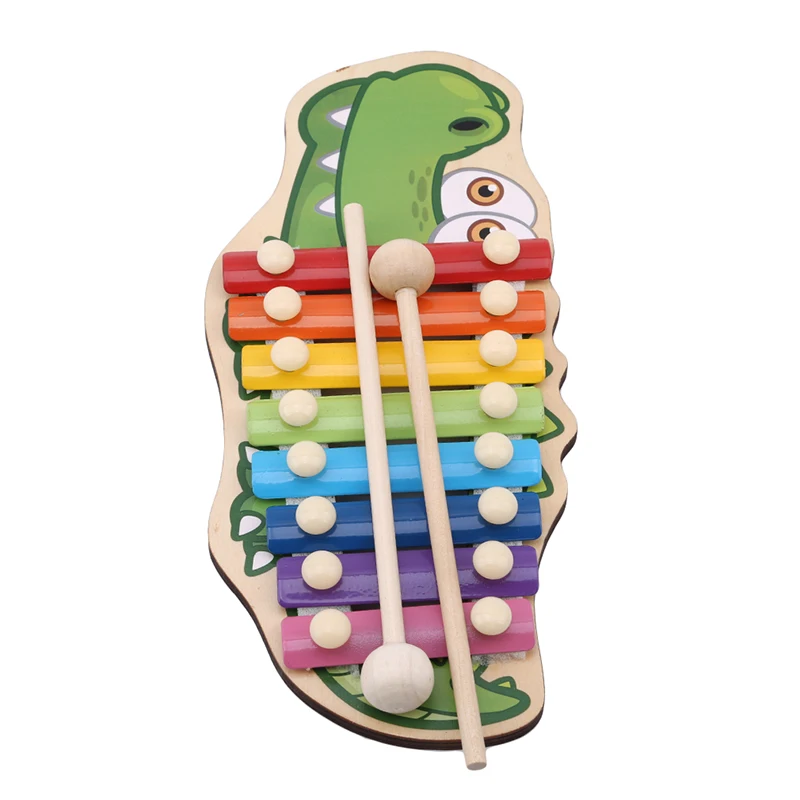 Новые детские игрушки в виде животных ксилофона ранние Музыкальные инструменты