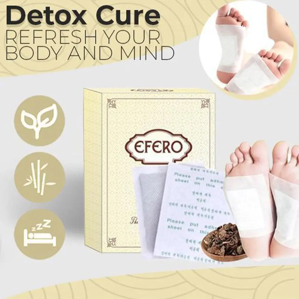 

Detox Foot Patchs With Adhersive Foot Care Tool Improve Sleep Bamboo Pads For Foot Detox
