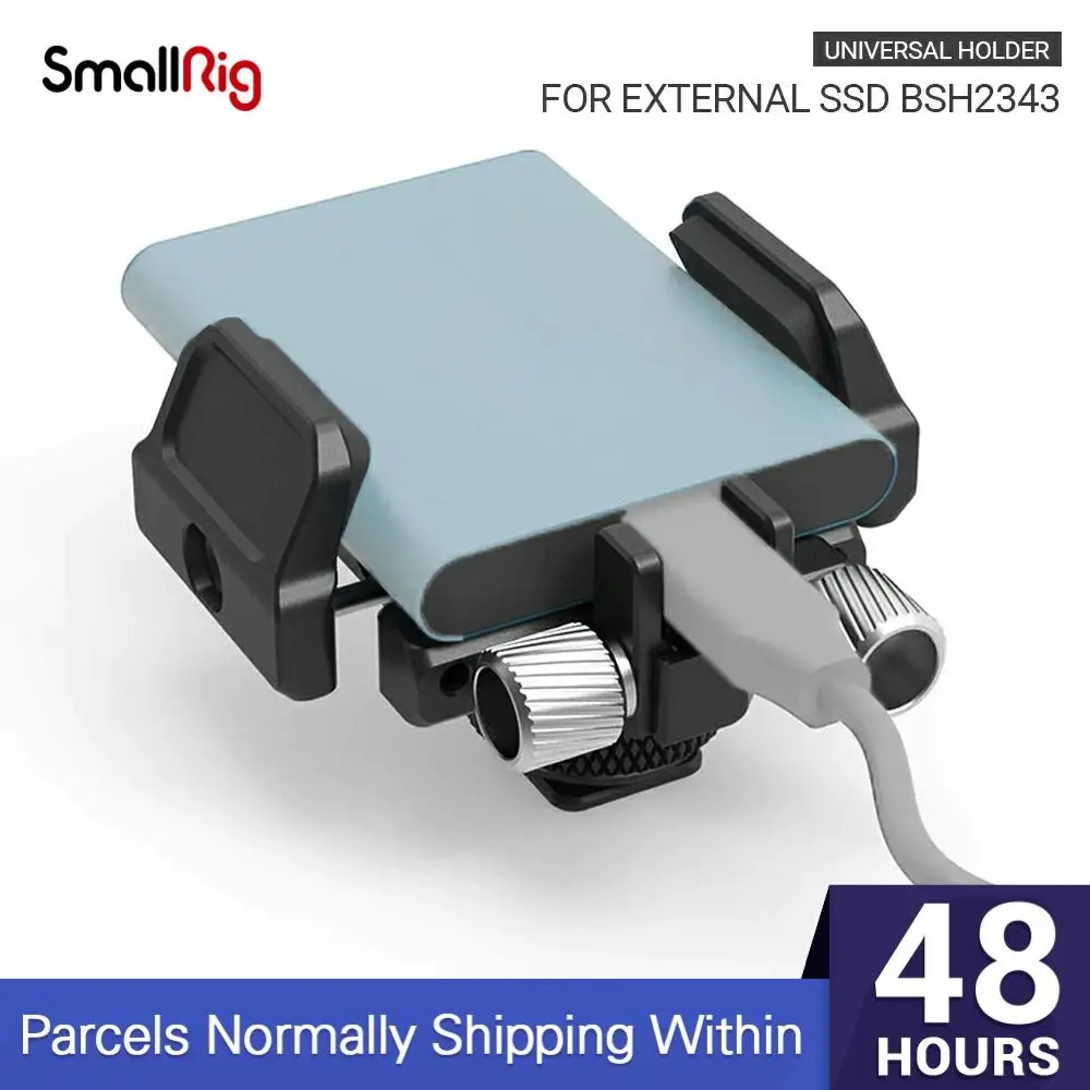 Универсальный держатель для внешней SSD SmallRig зажим с холодной обувью и винтами 1/4