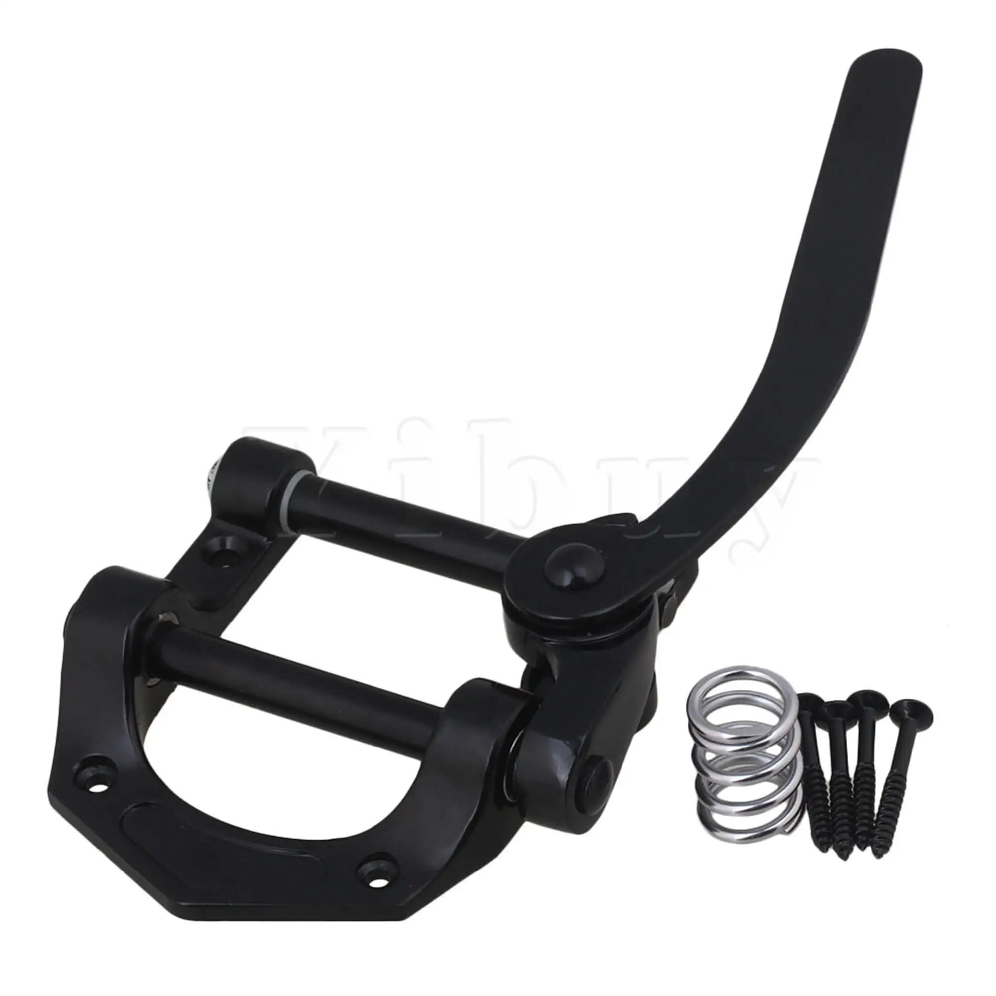 

Yibuy Tremolo Unit Vibrato Zinc Alloy Bridge Tailpiece for Electric Guitar Black