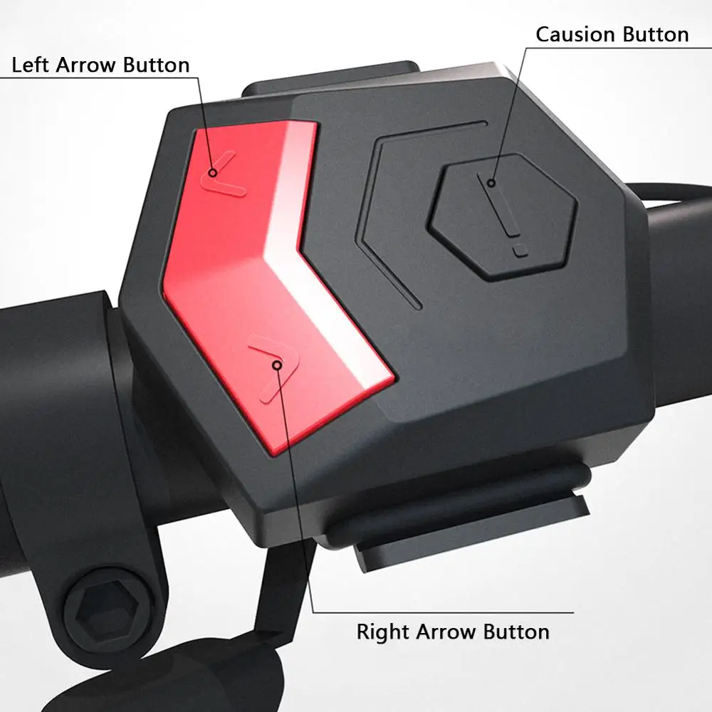 

1set Bike Turn Signals Front and Rear Light with Smart Wireless Remote Control Bike Tail Light for Cycling Safety Warning Light