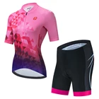 Женская велосипедная одежда из 100% полиэстера, летняя велосипедная одежда с коротким рукавом, комплект велосипедной одежды, одежда для велоспорта, одежда для велоспорта 2021
