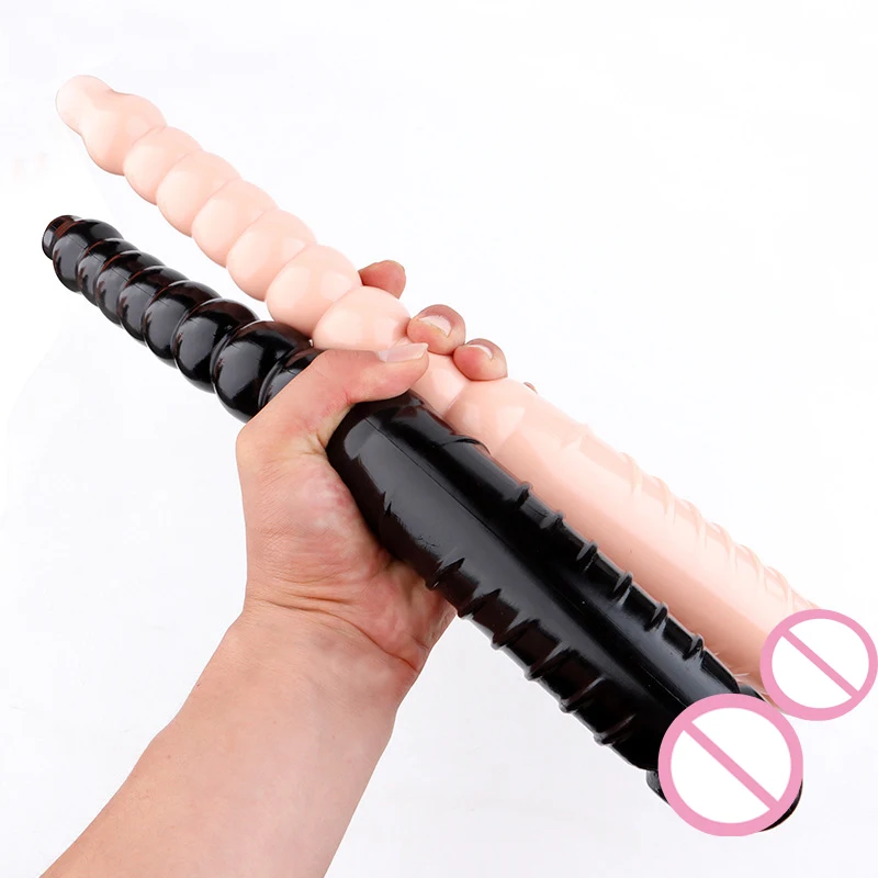 Новые 40 см мягкие длинные большой тянуть шарики Анальная пробка двойная головка