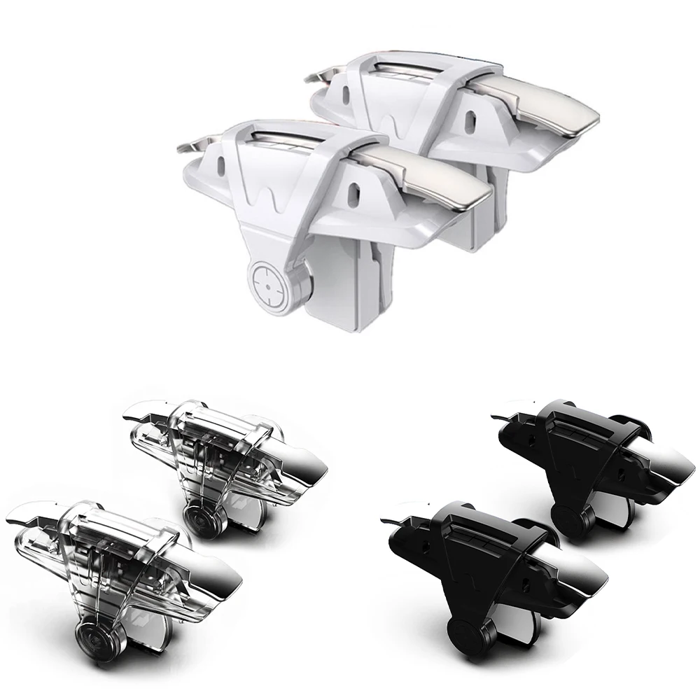 

1 Pair Mobile Game Auxiliary Button Cellphone Game Controller Joysticks Aim Fire Trigger Keys For Shooting Game Accessories