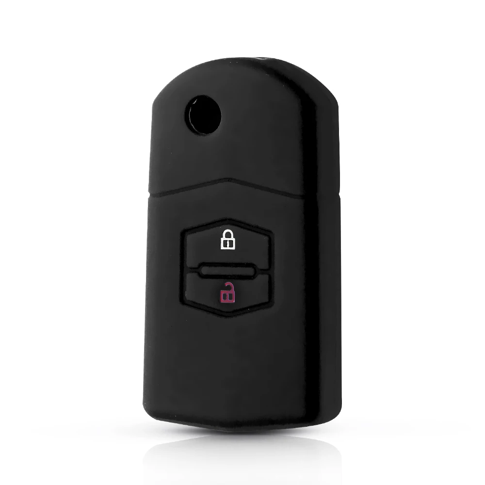 Силиконовый чехол KEYYOU для дистанционного ключа складной с 2 кнопками Mazda M3 Axela M6