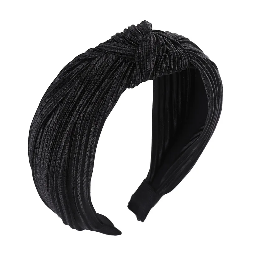 Резинка для волос LEVAO с узлом простой плиссированный бандаж элегантный