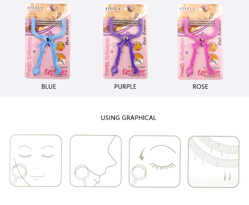 Facial hair clipper hair removal epilator simple and practical female facial hair removal shaving makeup thread tool