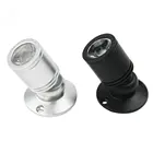 Светодиодный мини-светильник Nagguull 10 шт.лот, лампа для шкафа с высокой мощностью 1 Вт или 3 Вт, светодиодный светильник с белым или теплым белым цветом, внутреннее освещение