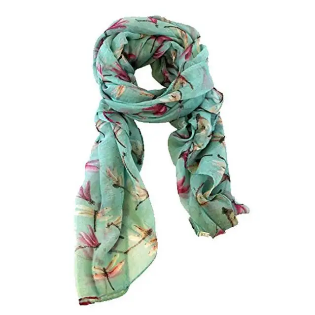 

Fashion Long Cute Animal Print Scarf Dragonfly Ladies Soft Scarves Women Hot Sale Infinity Scarf New Arrival Foulard Femme #T1P