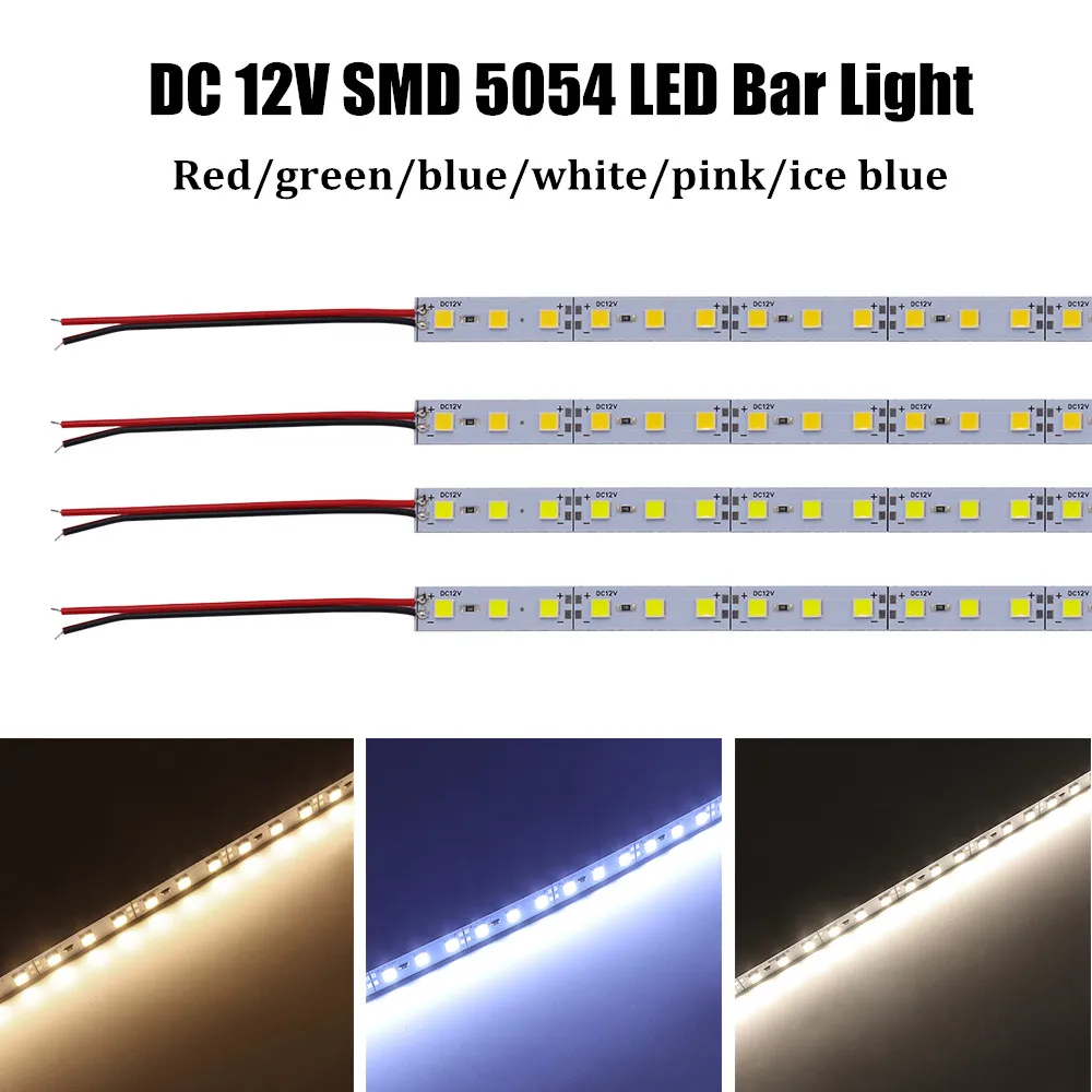 12 В постоянного тока Светодиодная жесткая полоса освещения 25 см 50 SMD 5054