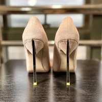 metal blade heels suede pumps low cut wedding high heels pointed toe night club sexy lady pointed toe party dress shoes