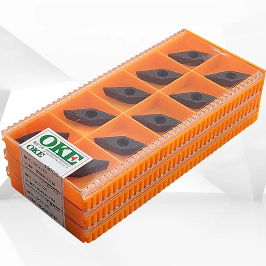 

OKE VBMT160404-OTM / VBMT160408-OTM / VBMT160412-OTM OC3115D OC2125 OC2115 OC2025 OC2035 CNC карбидные вставки 10 шт./кор.