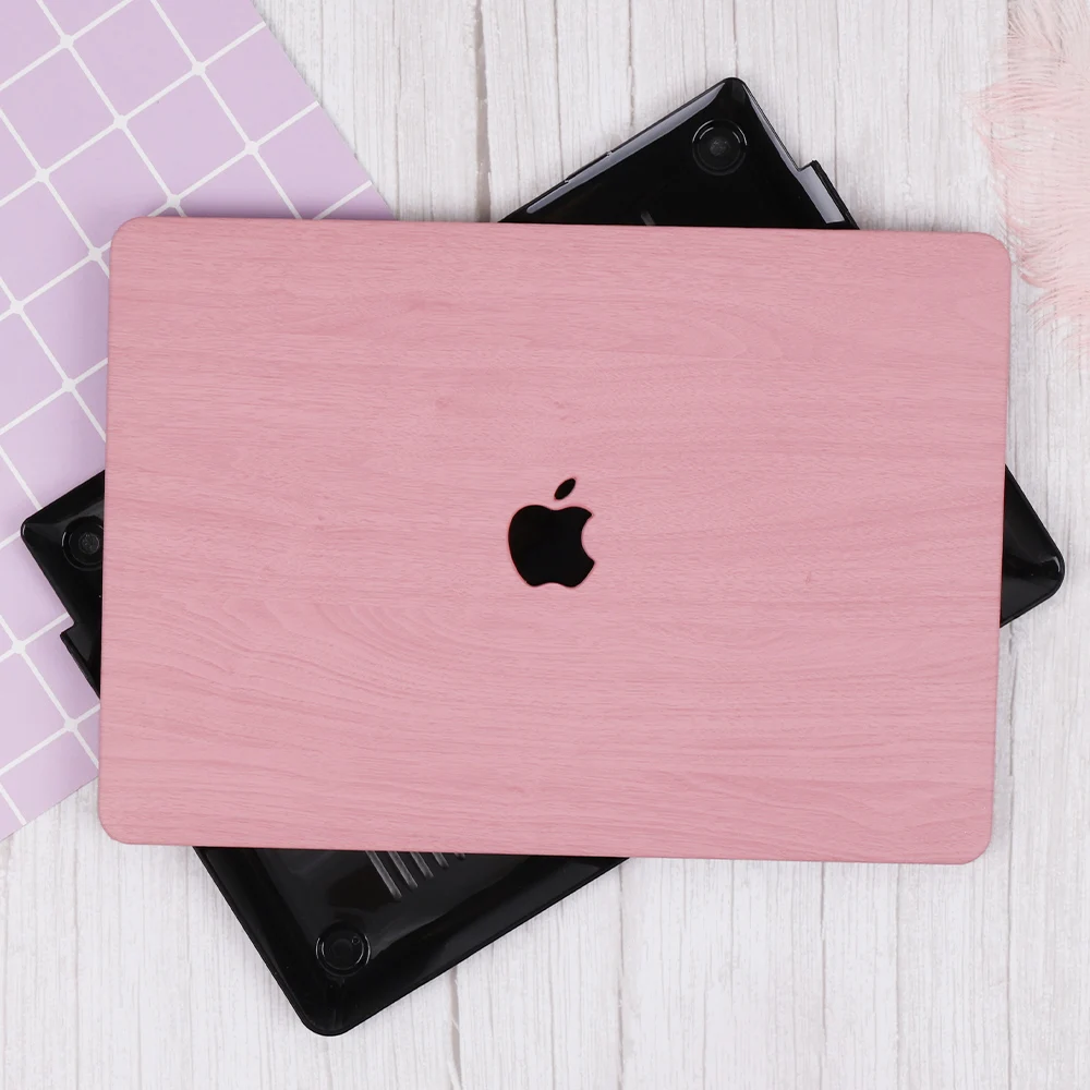 Чехол для ноутбука MacBook Air Pro retina 11 12 13 15 дюймов деревянный зернистый пластиковый жесткий чехол Pro 13,3 15,4 Touch bar