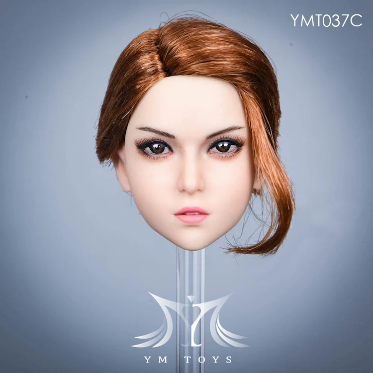 Фото YMTOYS YMT037 масштаб 1:6 голова Лепка копф посажденные волосы Подходит 12 дюймов женский PH TBLeague фигурки тела №2