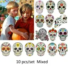 Временные татуировки для Хэллоуина, 10-20 шт.компл.