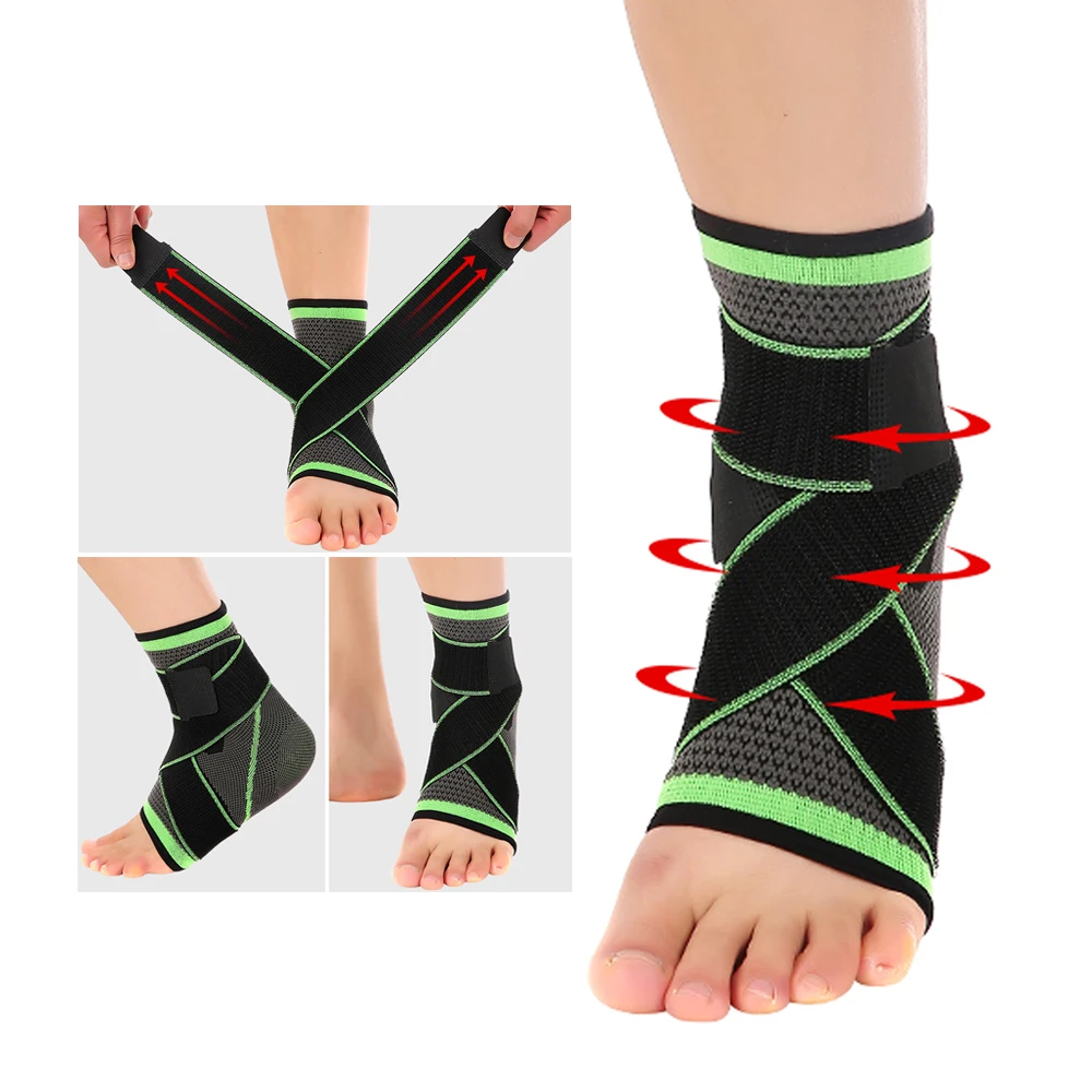 1 шт. спортивный бандаж на лодыжку компрессионный ремешок рукава поддержка 3D