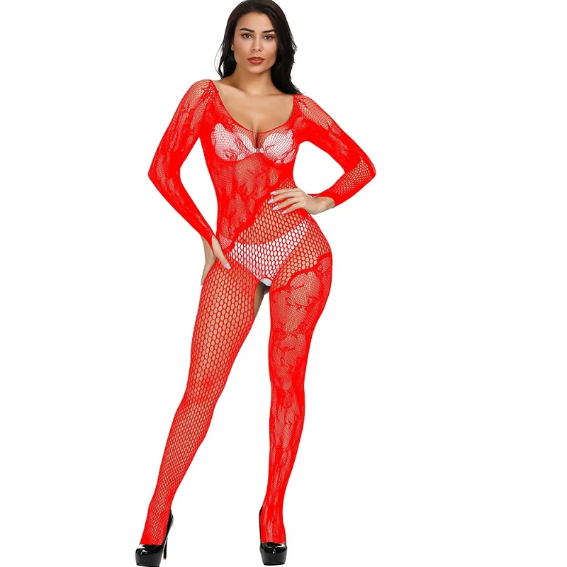 Боди сексуальное женское белье фетиш открытая промежность эротические чулки