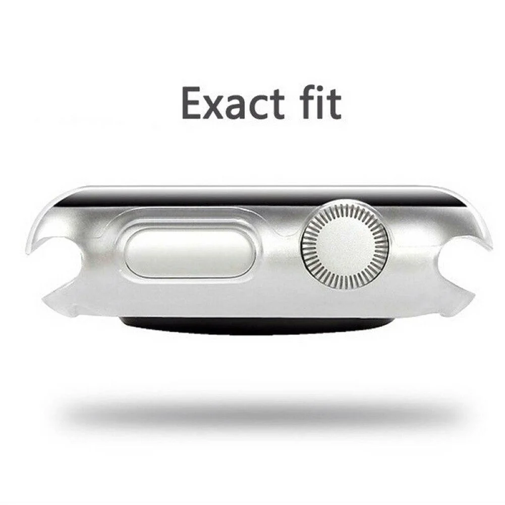 Мягкий прозрачный полноразмерный защитный чехол из ТПУ для умных часов Apple Watch 38