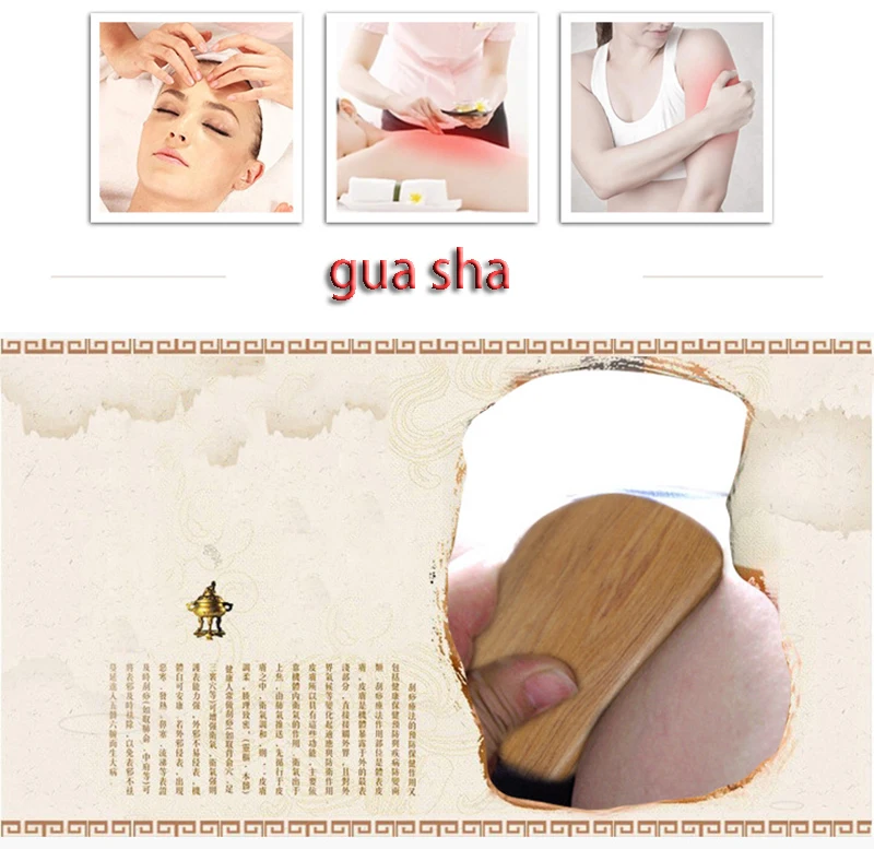 Тарелка из сандалового дерева для треугольной обрезки массажер натурального