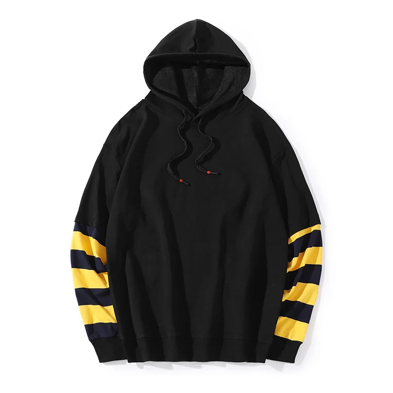 Autumn Oversized Drawstring Hoodies Plus Size 3xl Hoodies Striped Solid Sweatshirt Women Sweetshirts Soft Girl Aesthetic Clothes