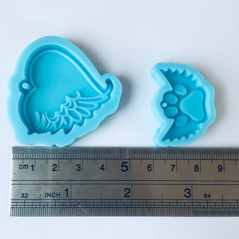 

Shiny Glossy Silicone Resin Molds love Silicone Mold DIY Keychain Pendant Jewelry Epoxy Resin Mould Silicone Resin Crafting E56F