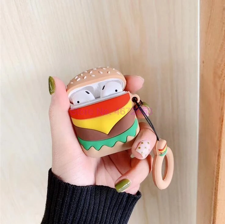 50 шт./лот забавный беспроводной чехол с рисунком картофеля фри для Airpods Eaphone