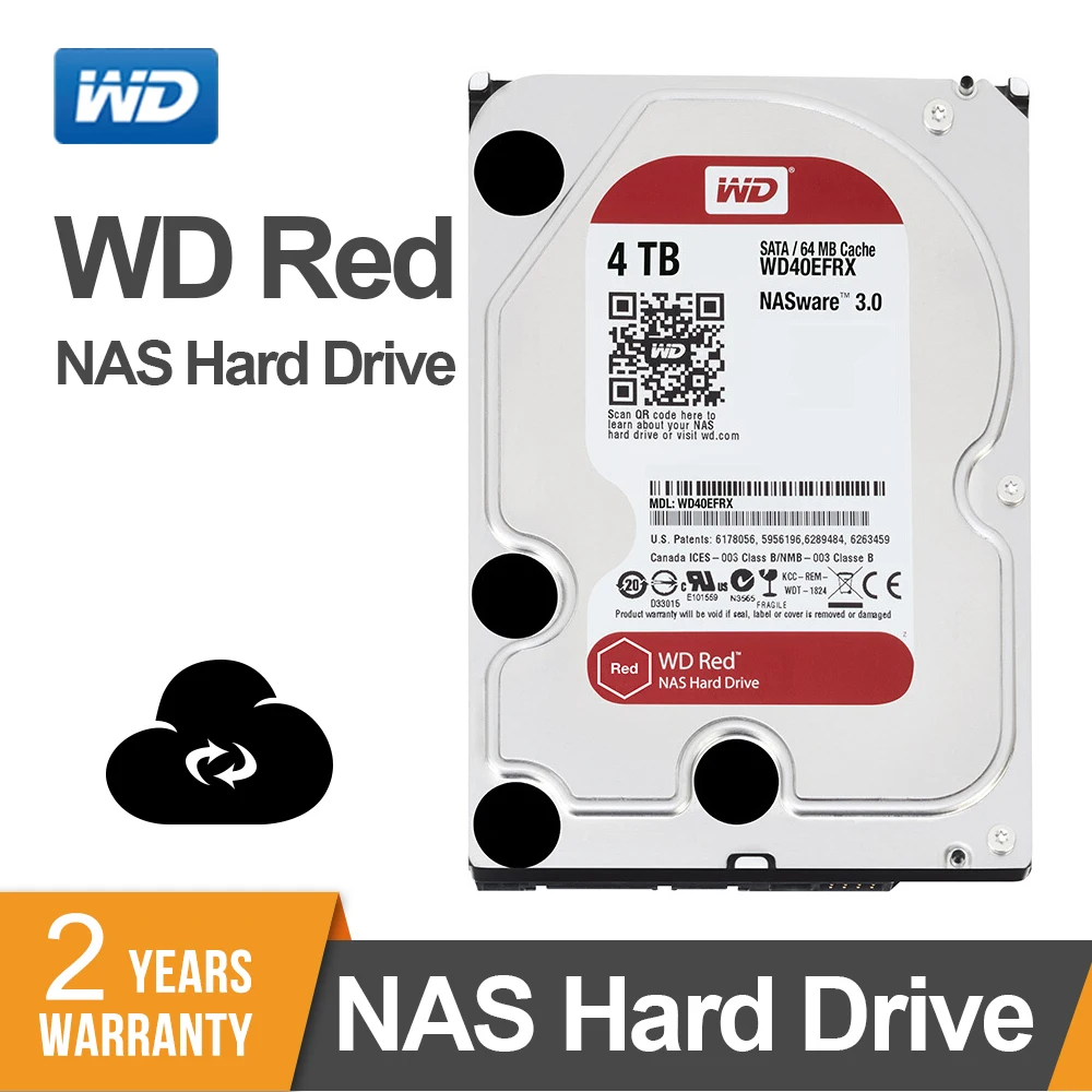 

Жесткий диск Western Digital WD Red NAS, накопитель 2 ТБ 3 ТБ, 4 ТБ, 5400 об/мин, класс SATA 6, ГБ/сек., 64 Мб кэш-памяти, 3,5 дюйма для Decktop Nas