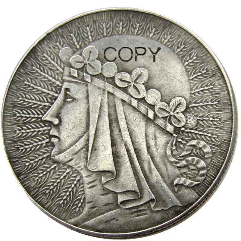1932 1933 польский 10 злотых посеребренных копировальных монет|Безвалютные монеты| |