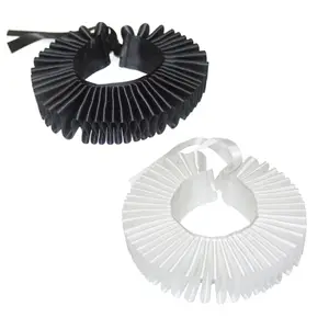 Женский Викторианский Ренессанс гофрированный шейный воротник атласный клоун чокер Косплей