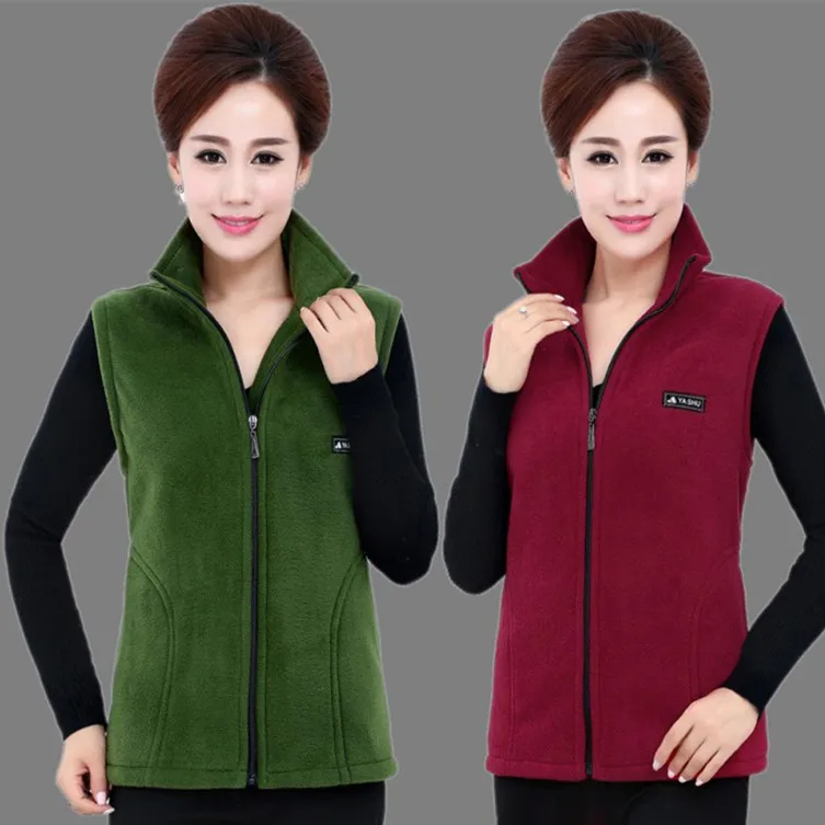 Новинка 2019 Женские флисовые жилеты осенние корейские куртки без рукавов больших