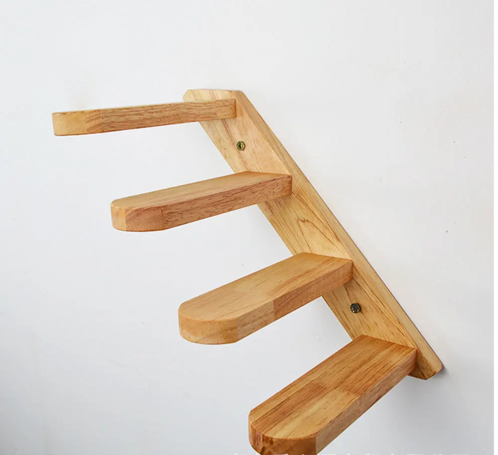 wood1 Скалолазание когтеточка Кошка дерево лестница гамак прыгающая доска кошка подставка для питомца деревянная мебель защита котенок кровать - Цвет: wood1