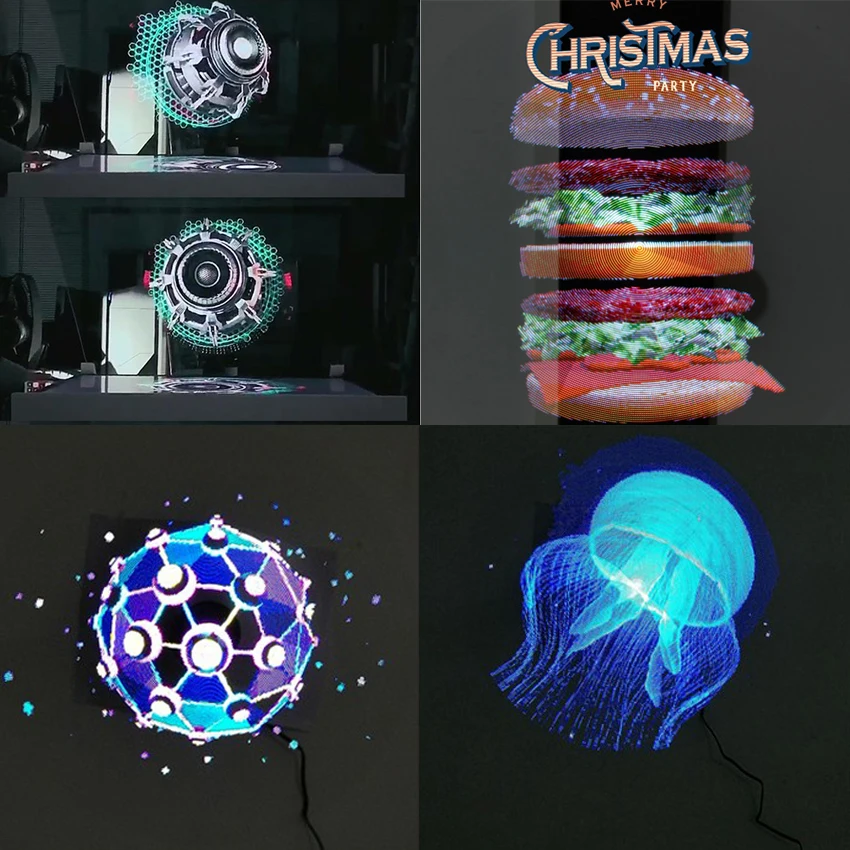 3D 42 см WiFi управление приложением Голограмма вентилятор с более высоким