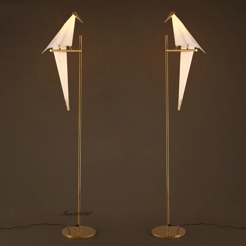 Скандинавский дизайнерский напольный светильник с изображением птиц