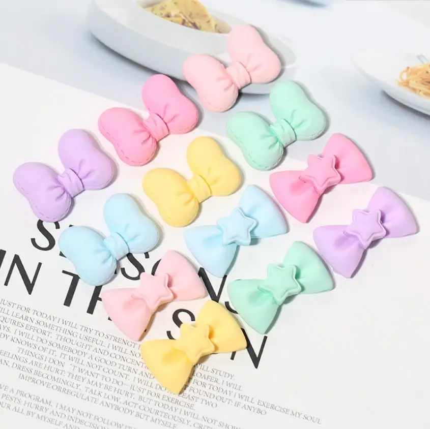 bow resin decoration crafts flatback cabochon scrapbooking fit phone embellishments diy hair accessories free global shipping