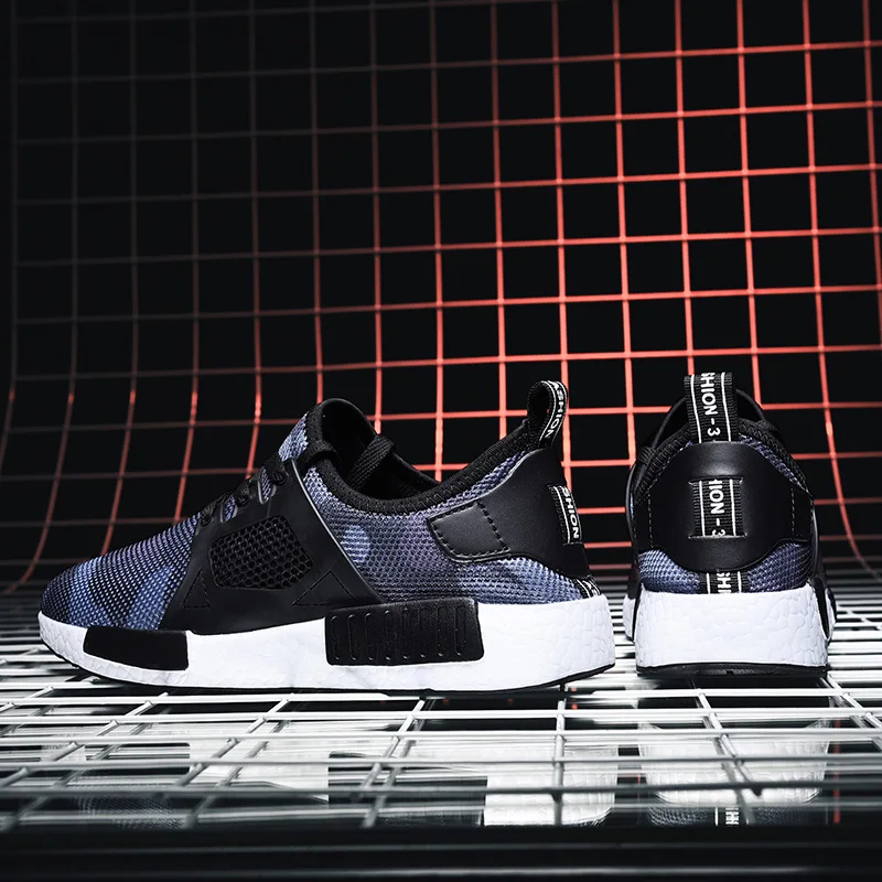 

Zapatos Informales De Hombre Fashion Men Casual Shoes Solid White Knitting Causal For Leisure Men's Sports Sneaker Man Shoe