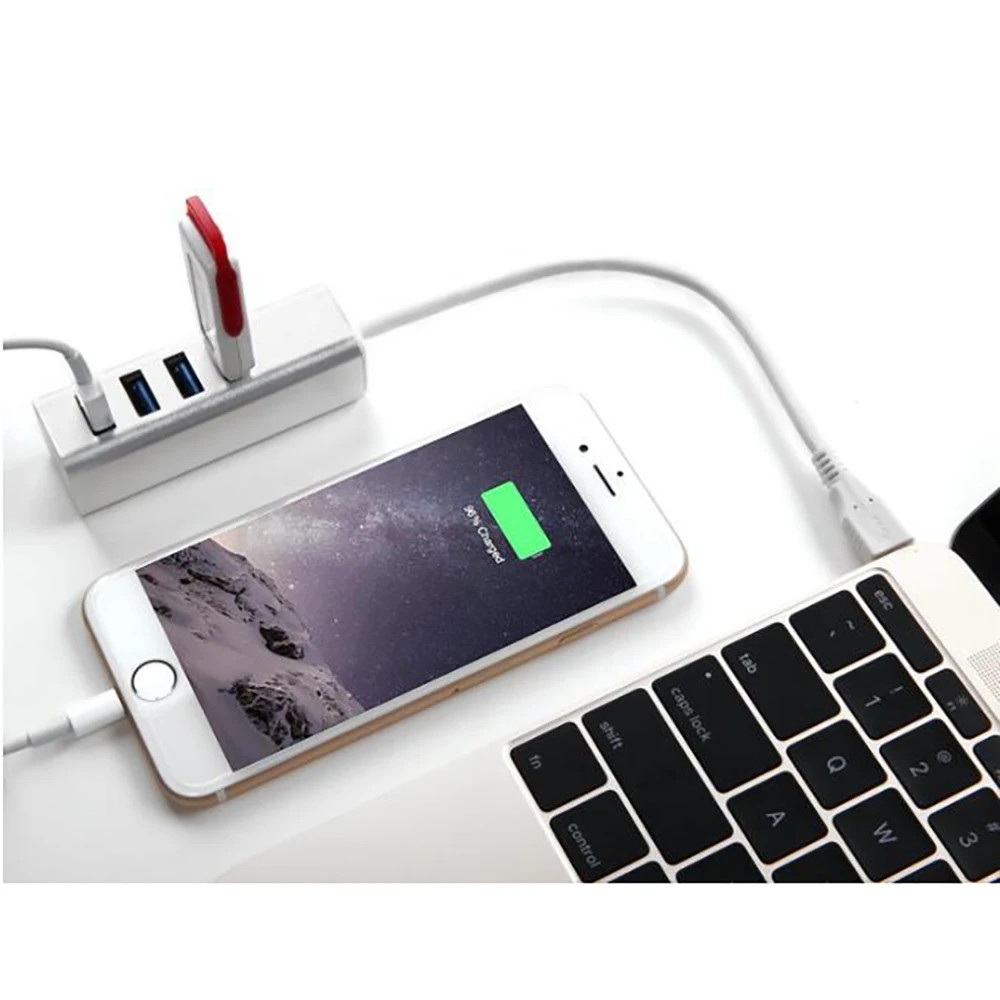 Мини-концентратор USB 3 0 Type-c корпус из алюминиевого сплава стандартный тип c4