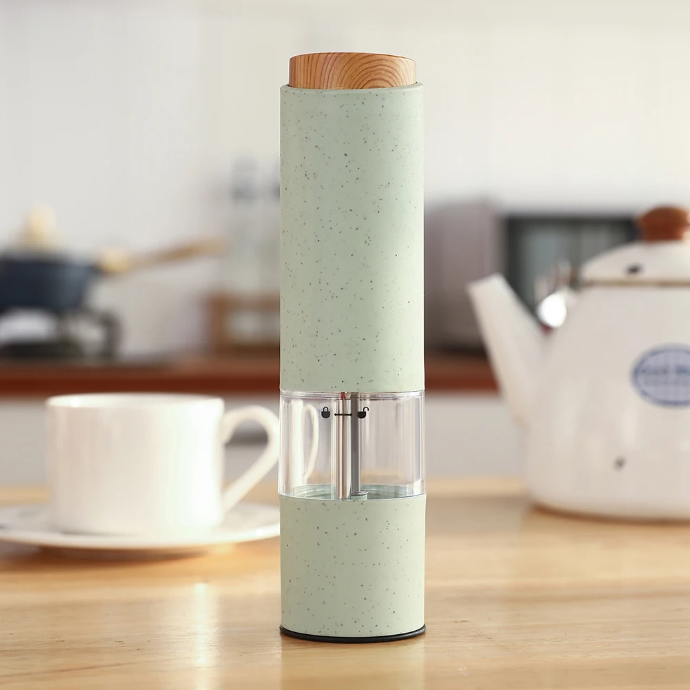 

Pepper Grinder Wheat Straw Salt And Pepper Mill With Adjustable Coarseness Easy Operation Spice Mill For Home Kitchen Grinder