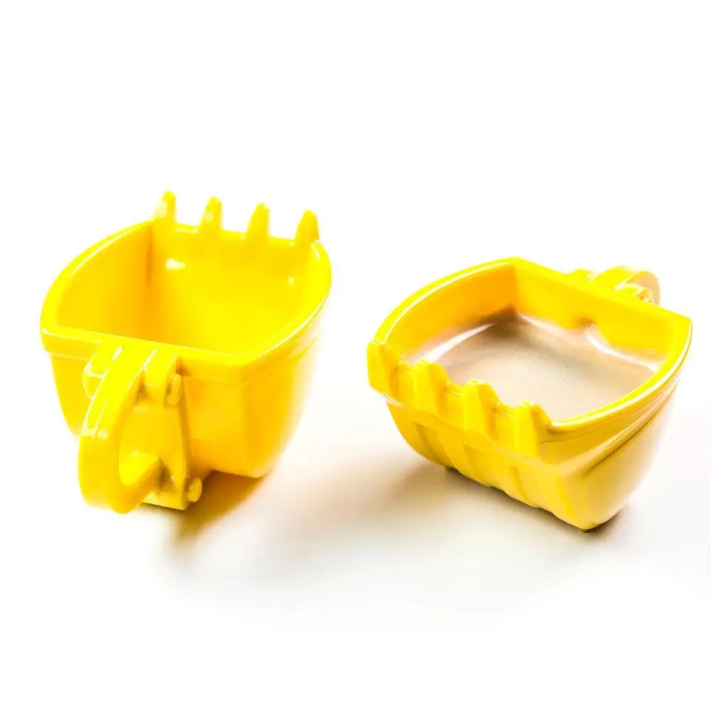 3D Yellow Excavator Bucket Model Cafe Coffee Mug With Spade Shovel Spoon Funny Digger Ashtray Cake Container Tea Cup | Дом и сад