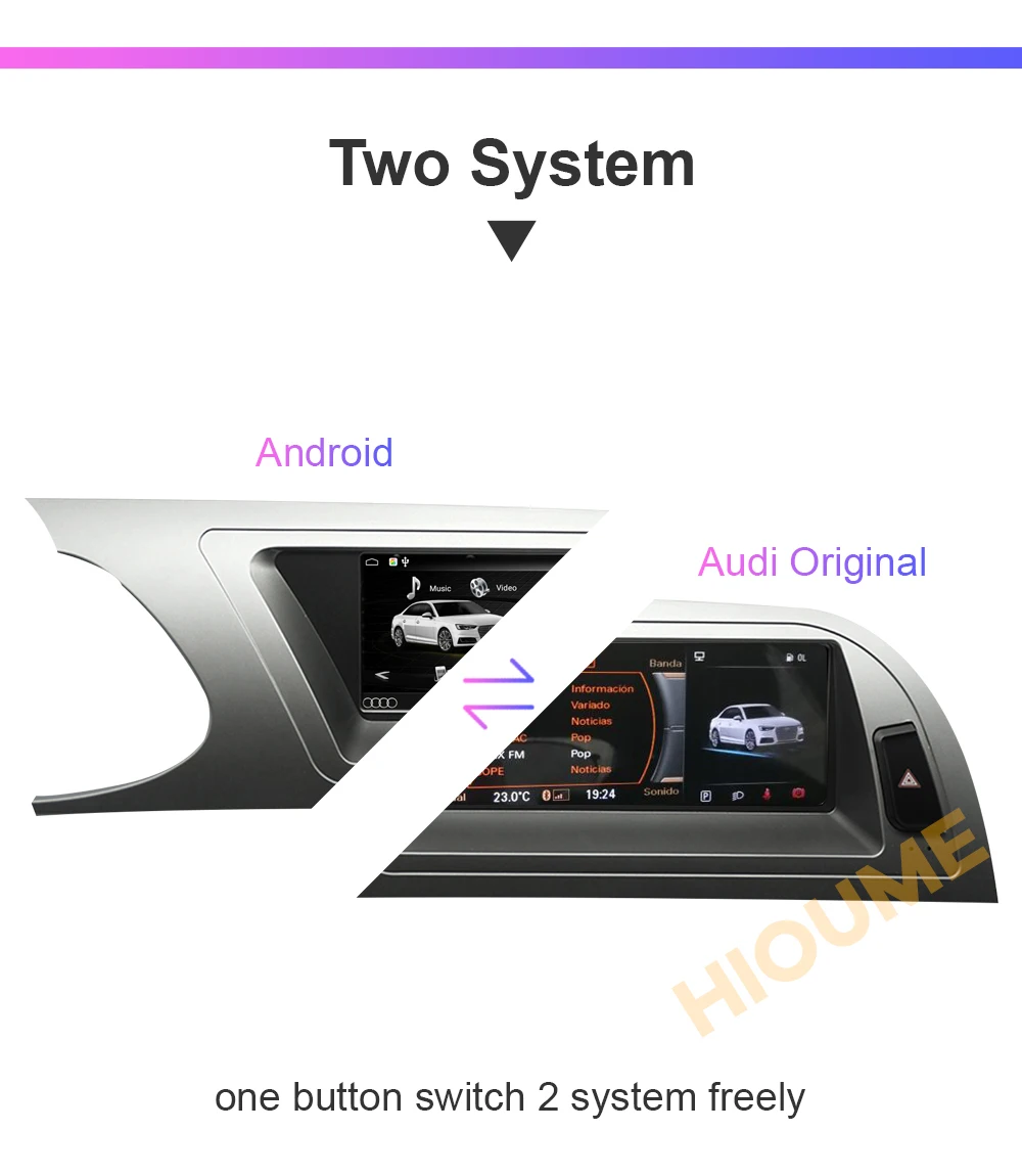 Android 10 8 + 128G Carplay мультимедийный плеер GPS-навигация для Audi A5 2009-2016 WIFI IPS сенсорный
